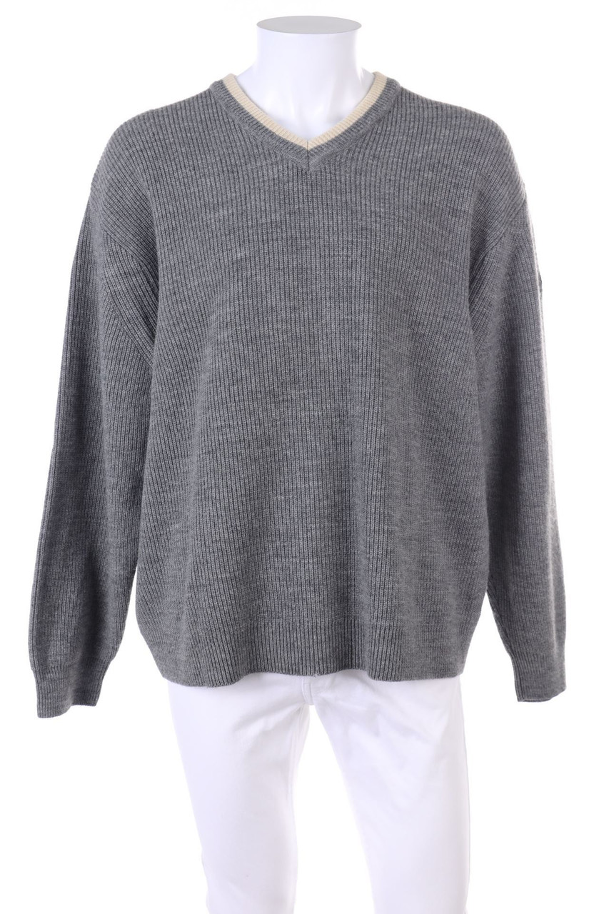 JOOP! - V-Neck-Pullover mit Merinowolle - 56