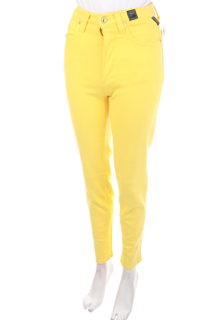 VERSACE JEANS - High Waist-Skinny-Jeans mit Logo-Knöpfen - W26