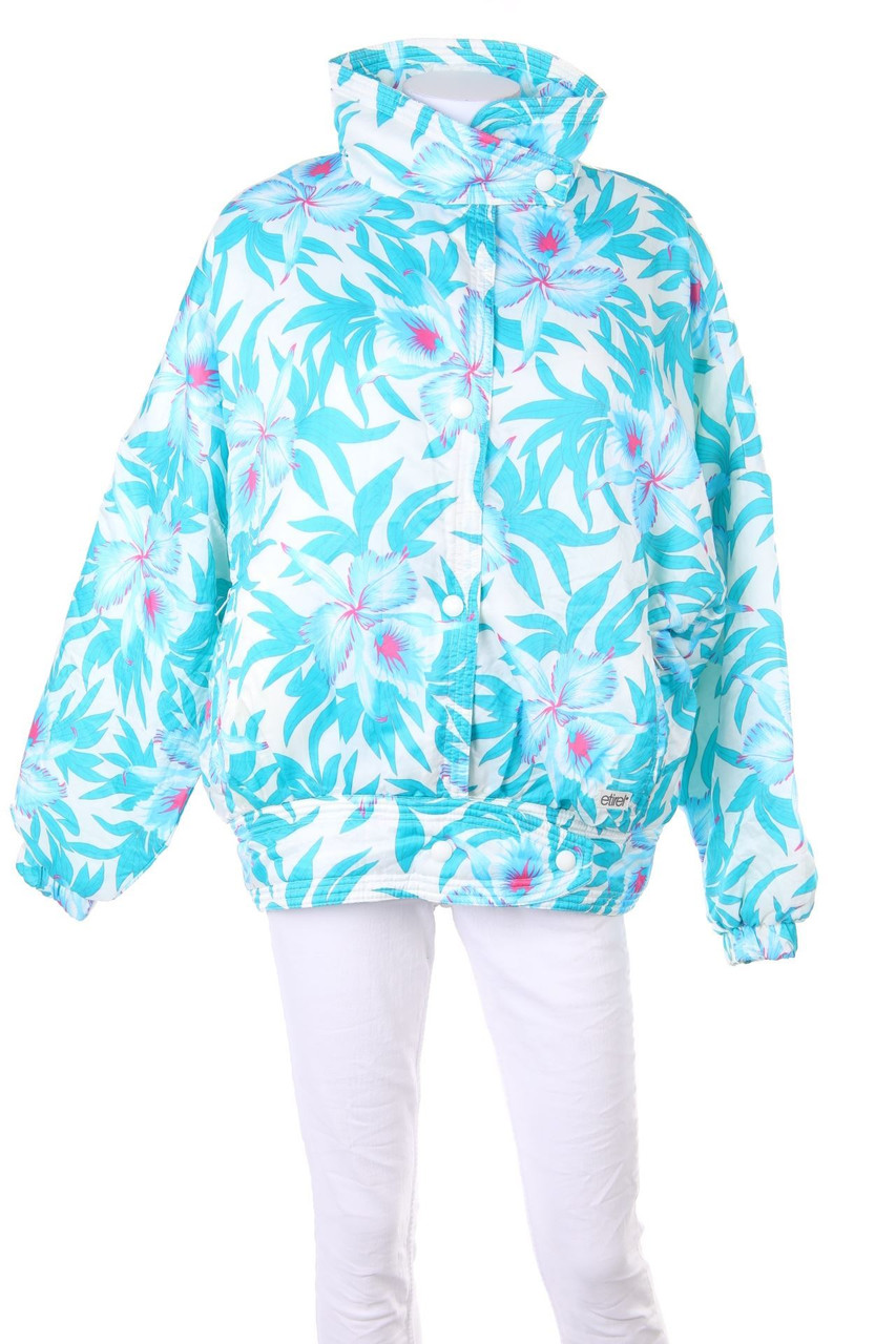 etirel - Vintage-Skijacke mit floralem Muster - D 40