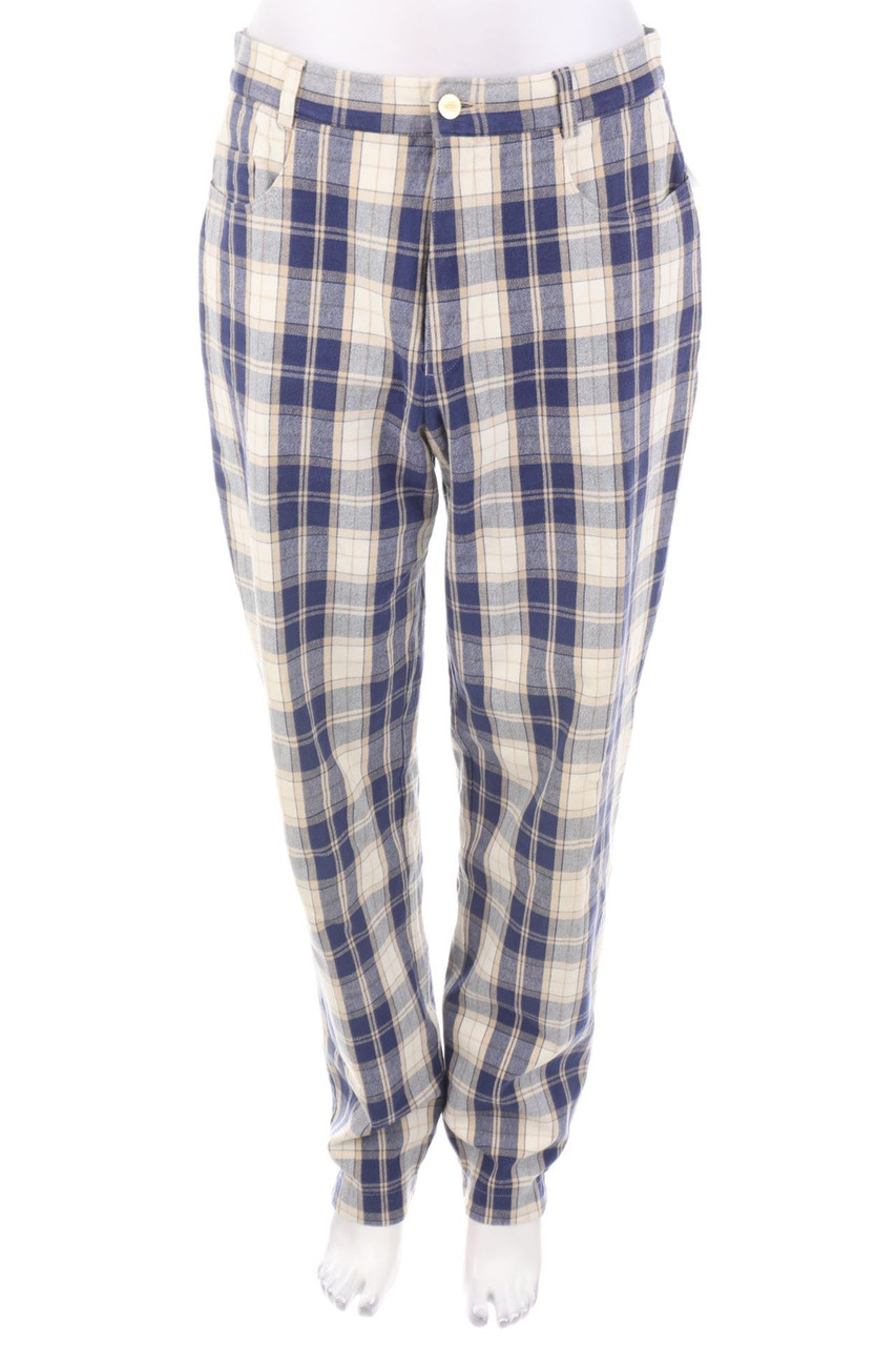 VINTAGE - Hose mit Karo-Muster - D 44