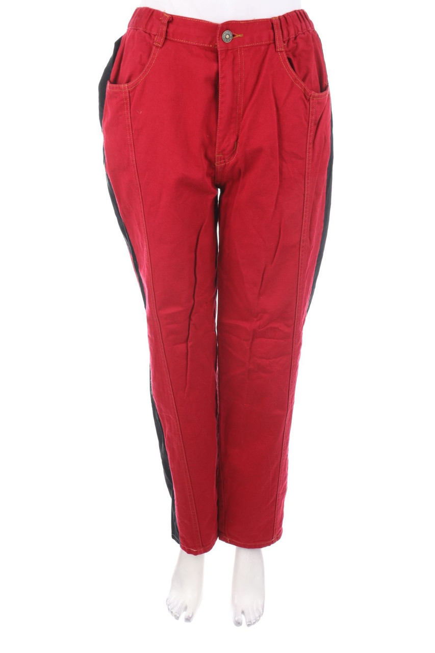 VINTAGE - Slouchy Jeans mit Galonstreifen - D 34