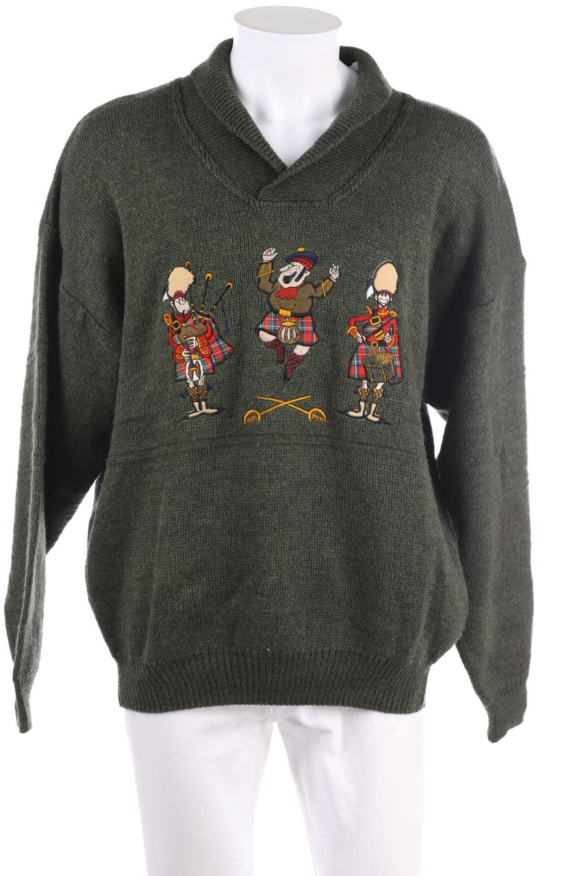 VINTAGE - Pullover mit Stickereien - 54