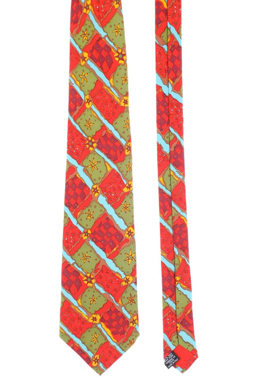 Christian Lacroix - Seiden-Krawatte mit Geo-Print