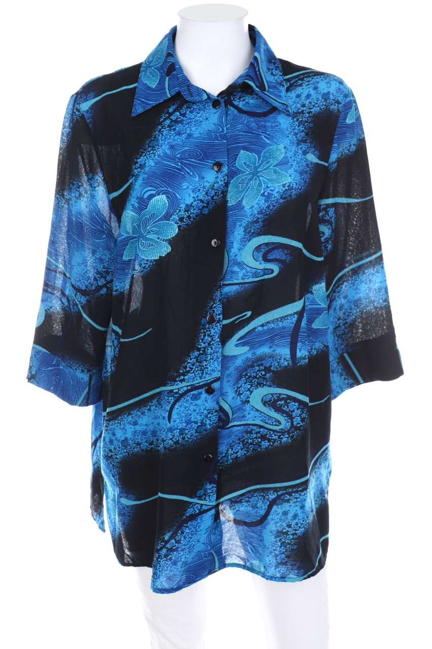 DANIEL VALENTIN - Hemd-Bluse mit 3/4-Ärmel - D 44