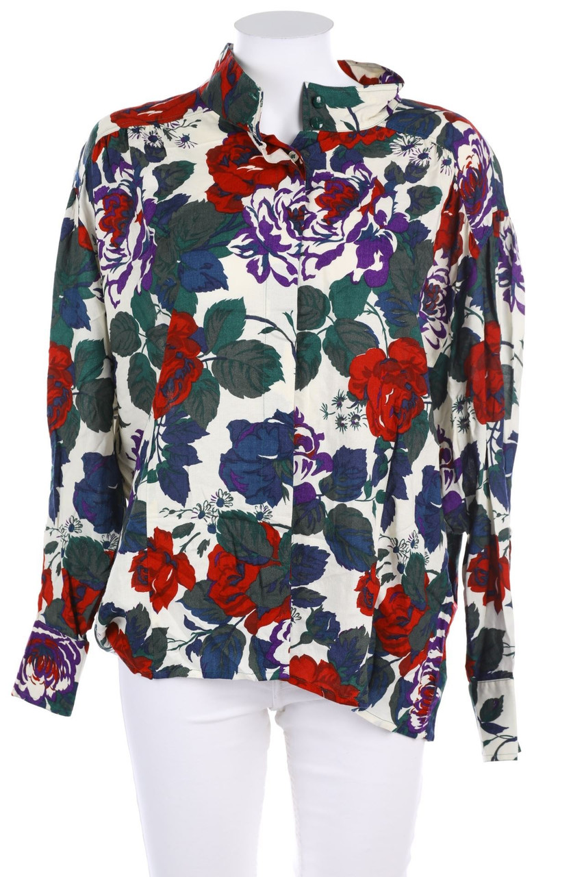 tru blouse - Hemd-Bluse mit Blumen-Print - D 44