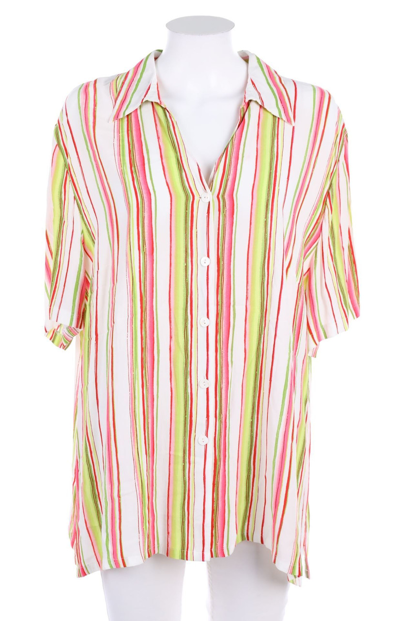 VINTAGE - Hemd-Bluse mit kurzem Ärmel - D 50