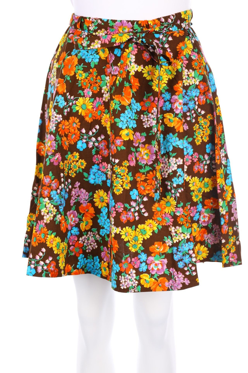 VINTAGE - Minirock mit Blumen-Print - D 32