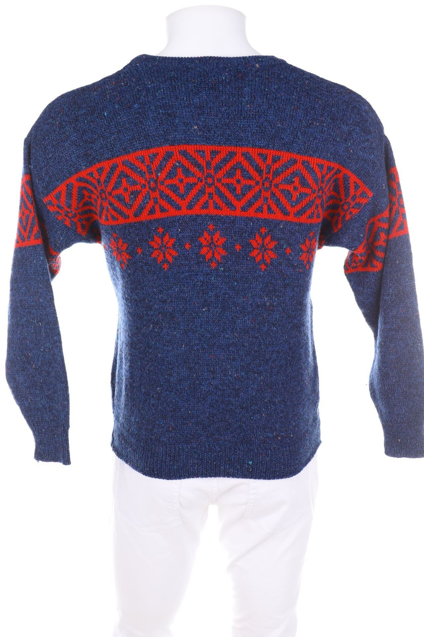 VINTAGE Norweger-Pullover mit Wolle 48