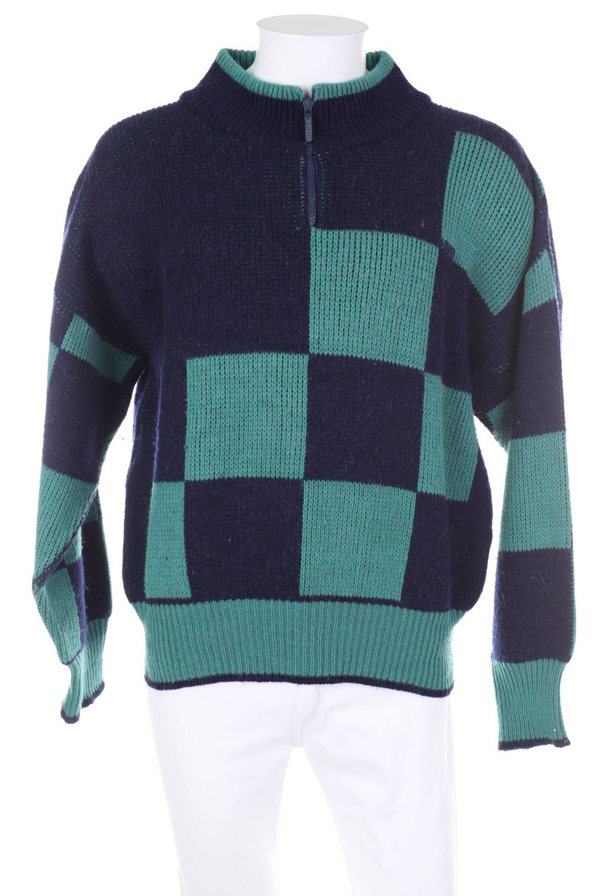 Troyer Alpaka Wolle Pullover HEAD Vintage-Troyer-Pullover Mit