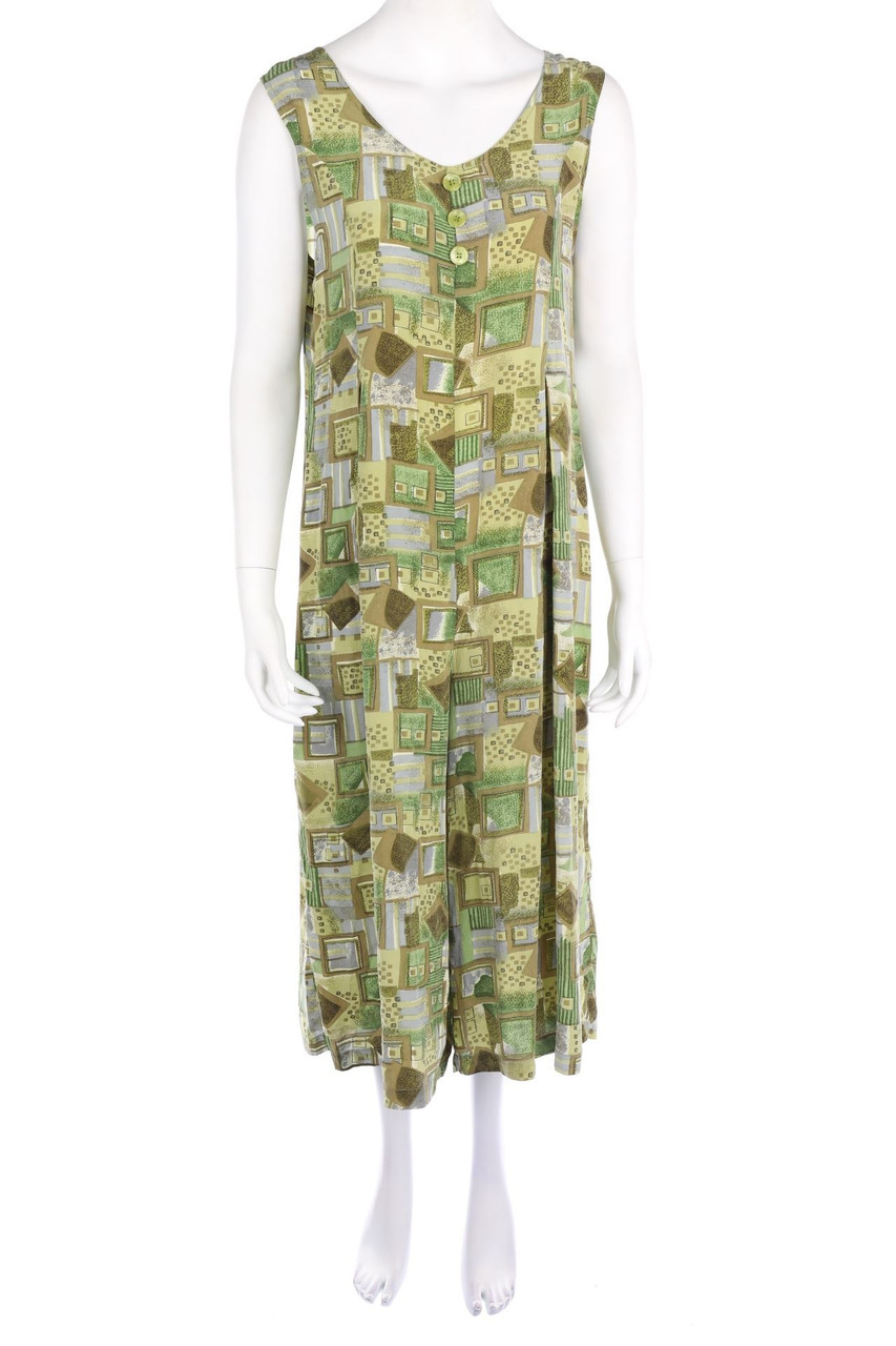 HANNY + TAREK BAGHDADI - Jumpsuit aus Seide mit geometrischem Muster - L