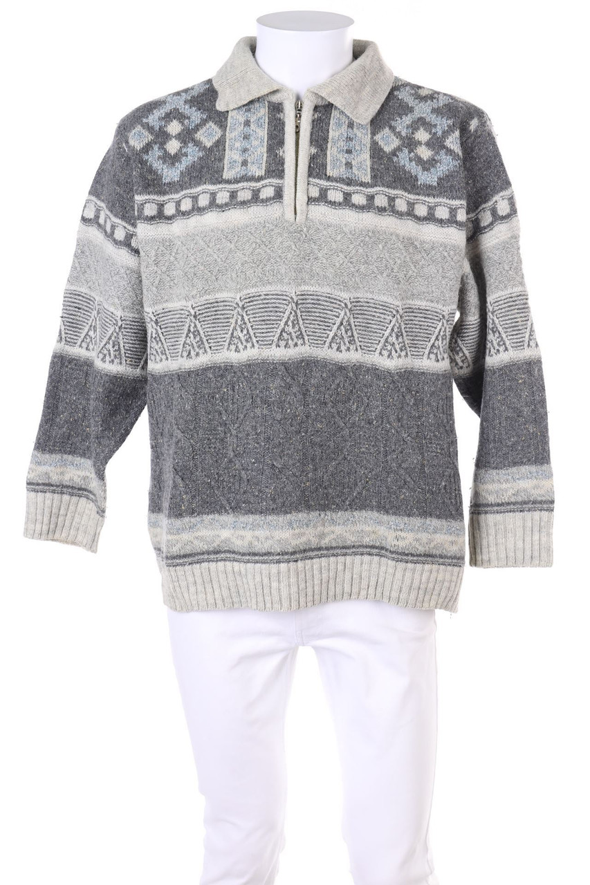 Bagni - Troyer-Pullover aus Woll-Mix - 54