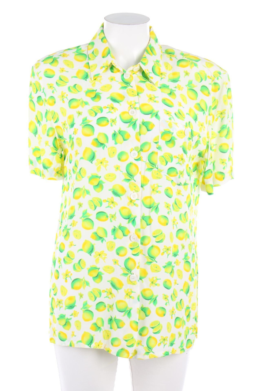 Betty Barclay - Vintage-Hemd-Bluse mit kurzem Ärmel - D 36