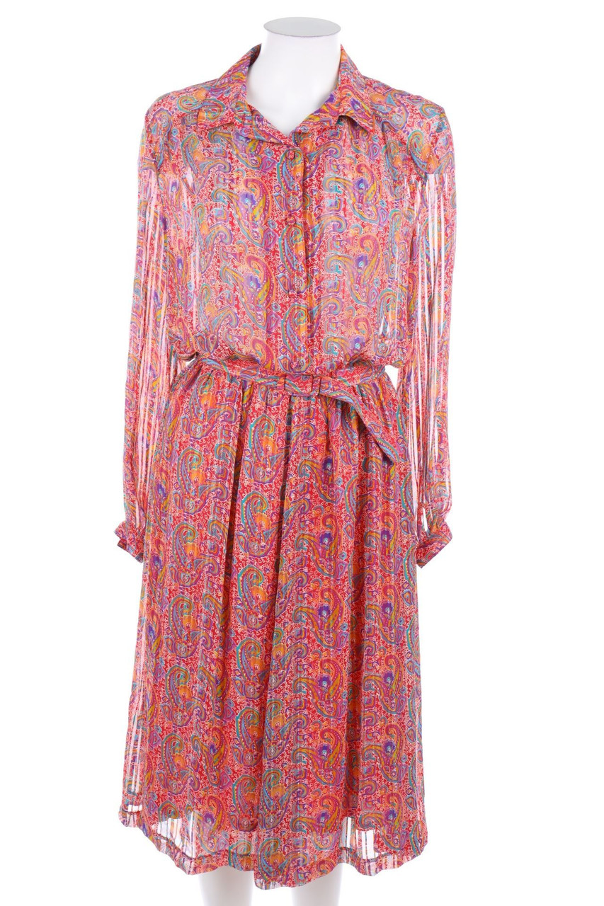 VINTAGE - Midikleid mit Paisley-Print - D 40