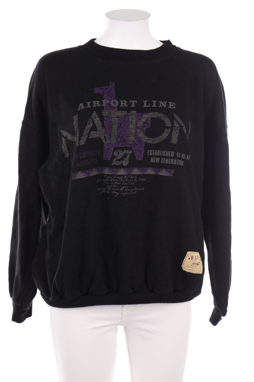 VINTAGE - Sweatshirt mit Statement-Print - XL