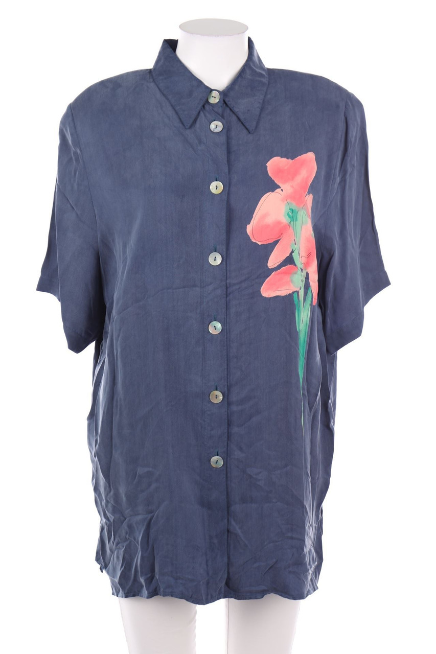 DIVINA of Switzerland - Hemd-Bluse mit kurzem Ärmel - D 44