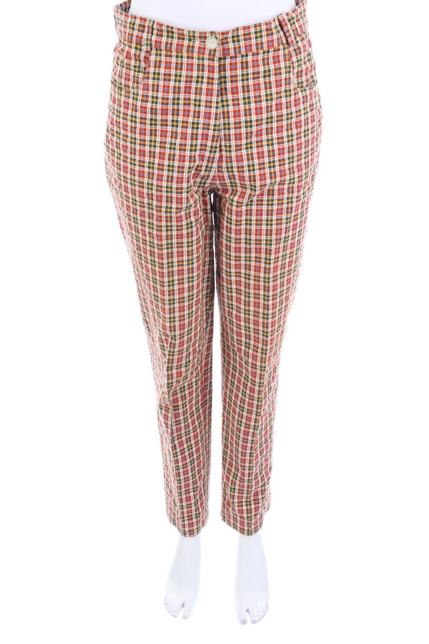 LADY H. Peter Hahn - Hose mit Karo-Muster - D 40