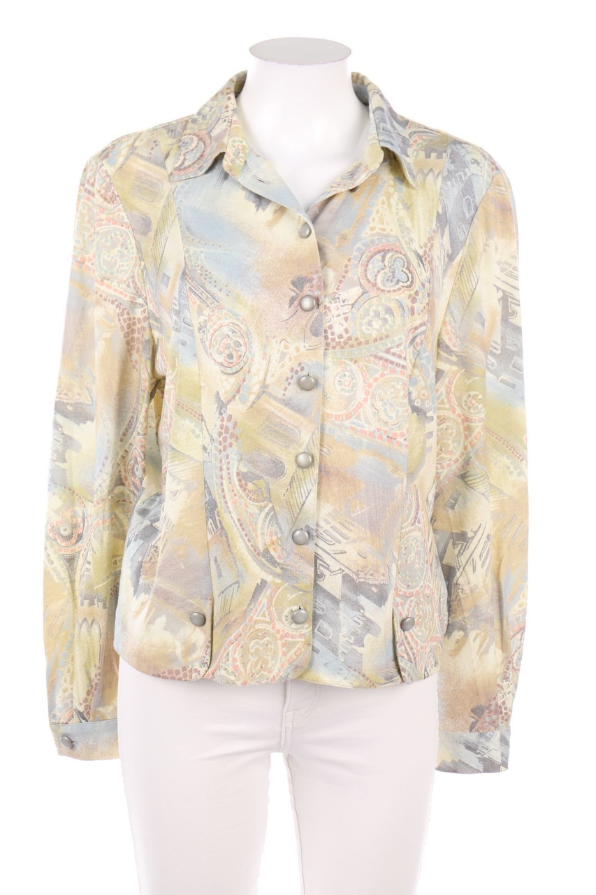 VINTAGE - Hemd-Bluse mit Print - D 42