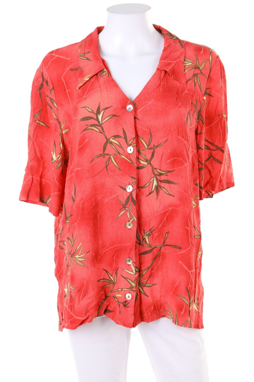 DAY to DAY - Kurzarm-Bluse mit Print - D 42