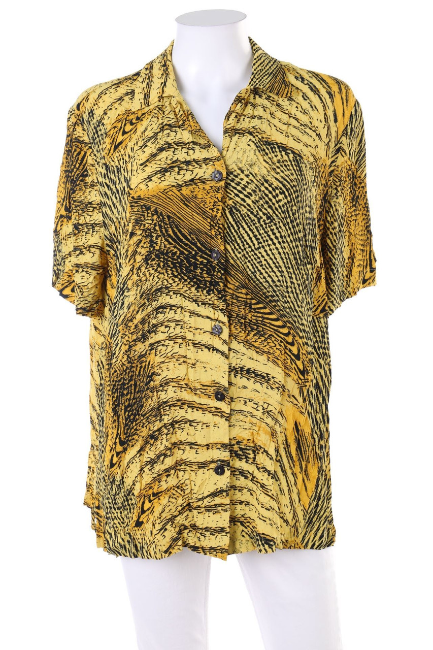 VINTAGE - Hemd-Bluse mit kurzem Ärmel - D 42