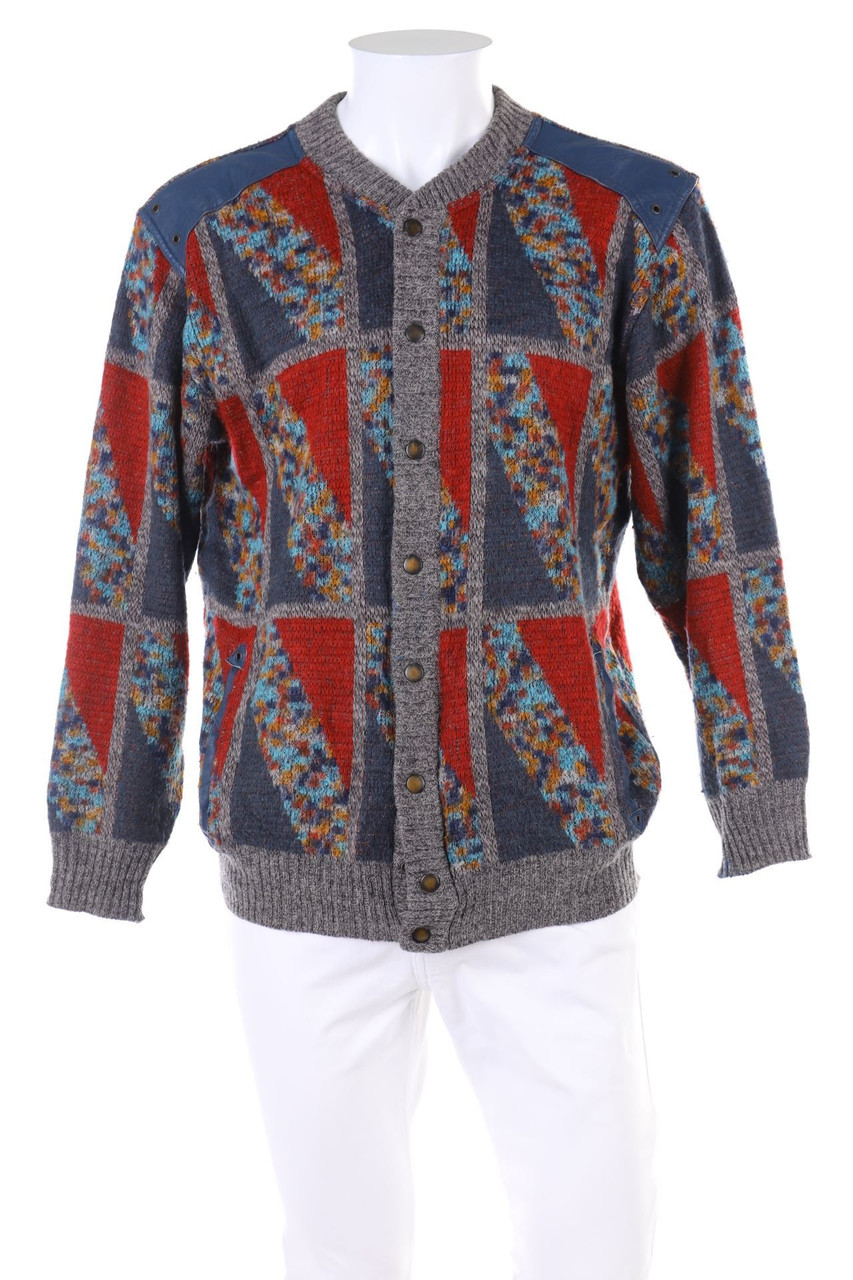 VINTAGE - Cardigan aus Woll-Mix - 52