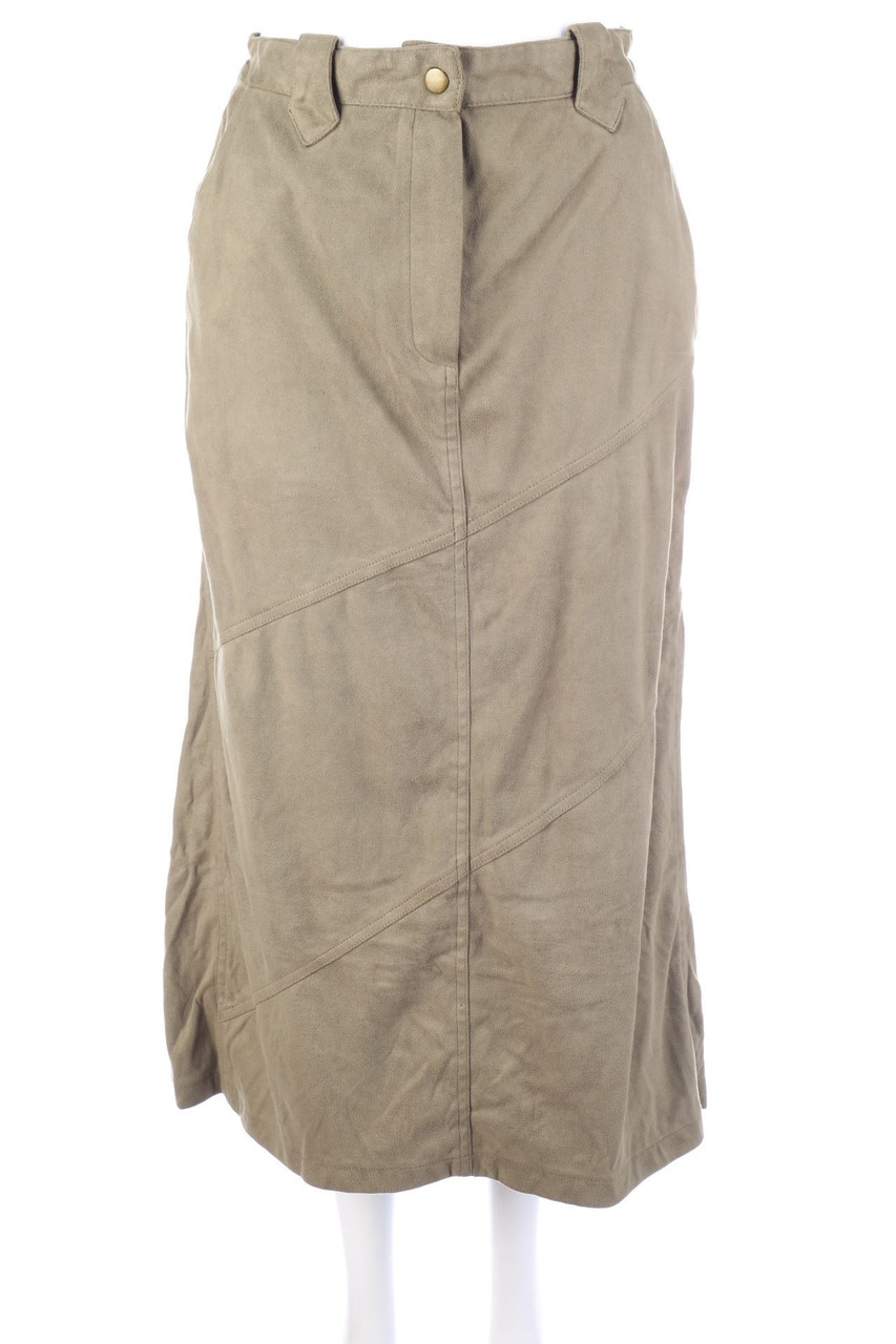 VINTAGE - Midi-Faux Leather-Rock - D 36