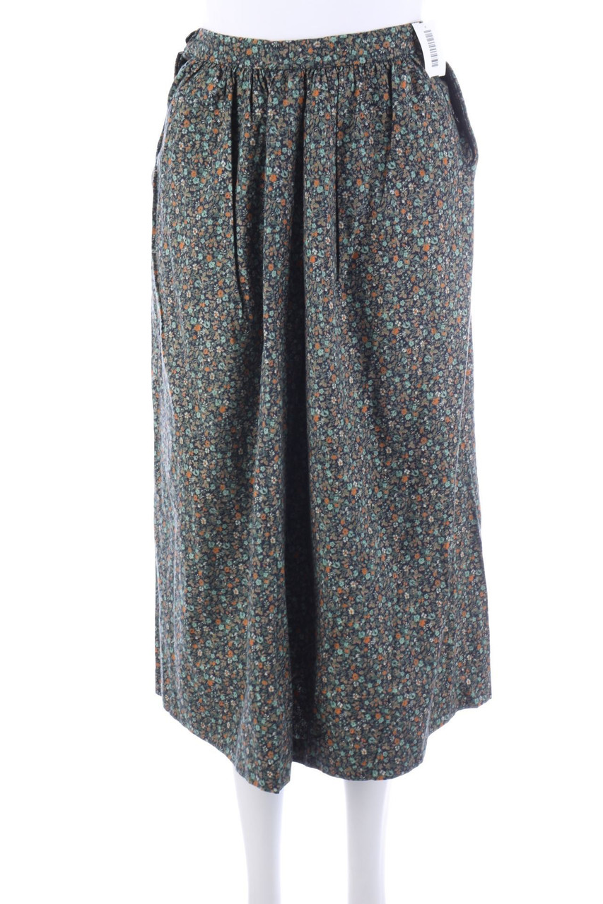 VINTAGE - Midirock mit Blumen-Print - D 34