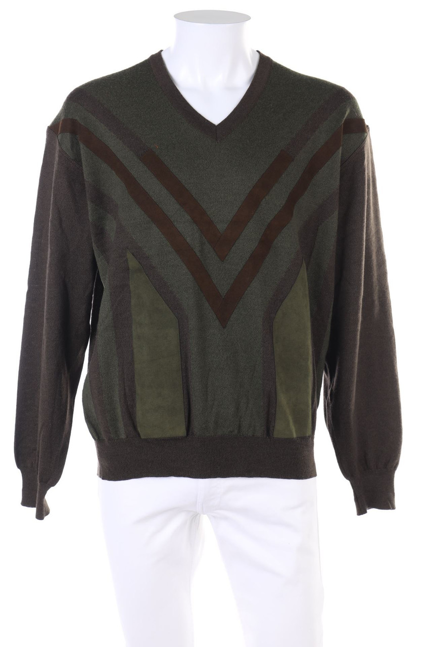 DALMINE - Schurwoll-Pullover mit V-Neck - 54