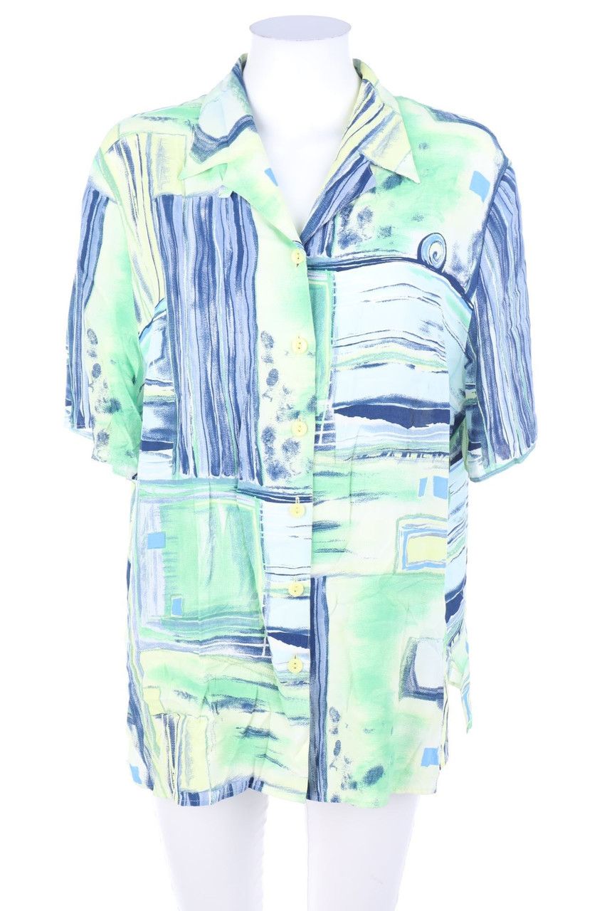 VINTAGE - Hemd-Bluse mit kurzem Ärmel - D 44