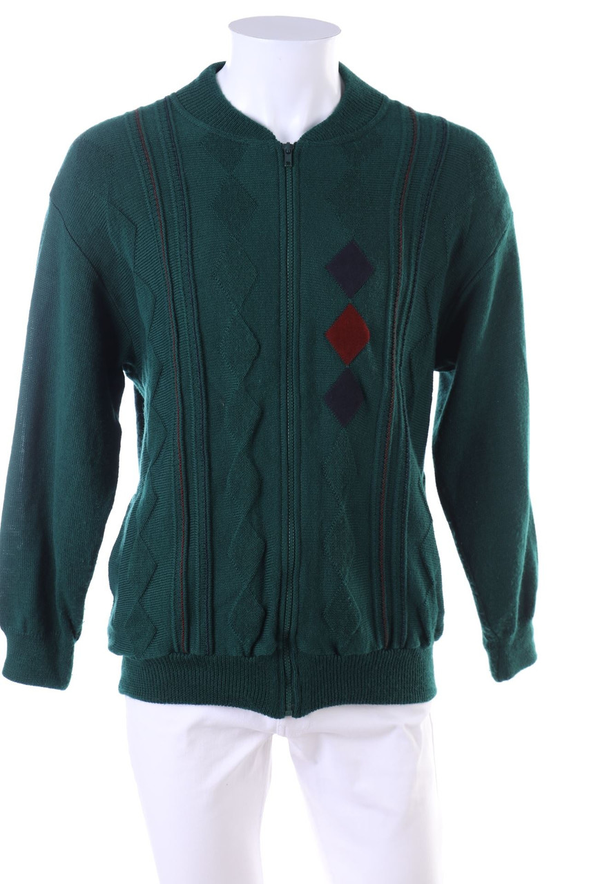 BEXLEYS - Zipper-Cardigan mit geometrischem Muster - 50