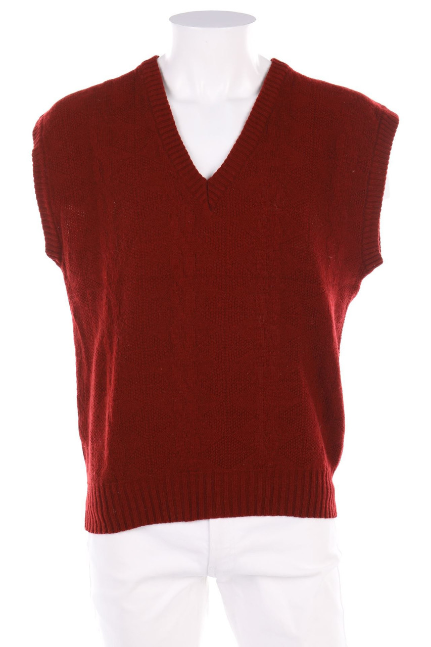 MONTE CARLO - Pullunder aus Woll-Mix mit geometrischem Muster - 54