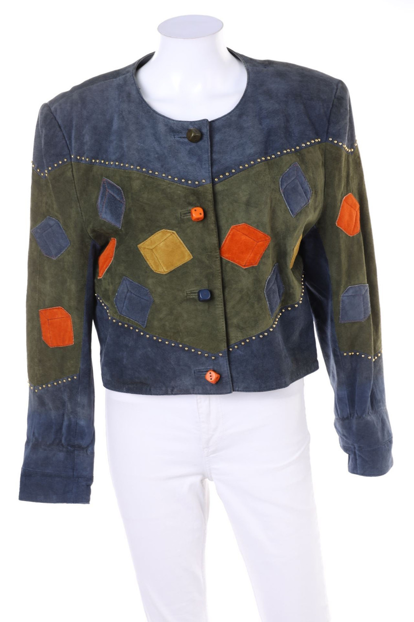DINO´Z - Vintage-Lederjacke mit Nieten - D 42