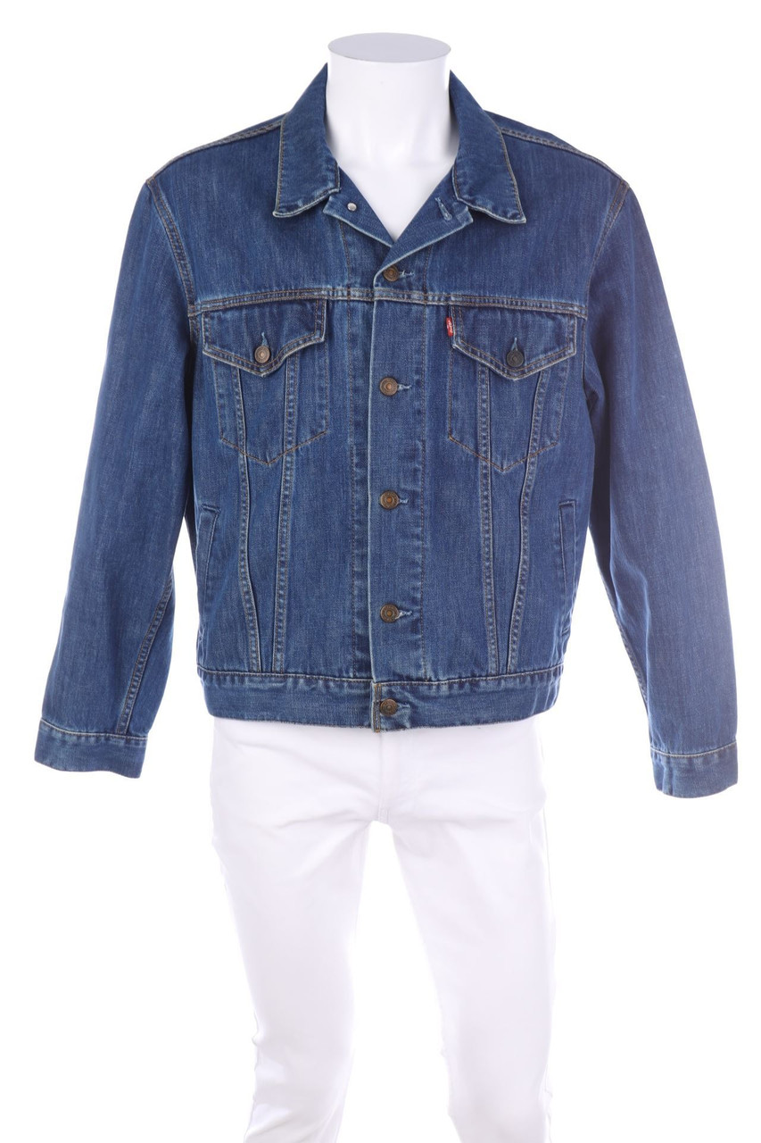 LEVI´S - Vintage-Jeans-Jacke mit Logo-Badge - L