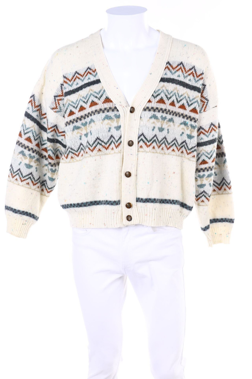 BRESCI POP - Vintage-Muster-Cardigan - M