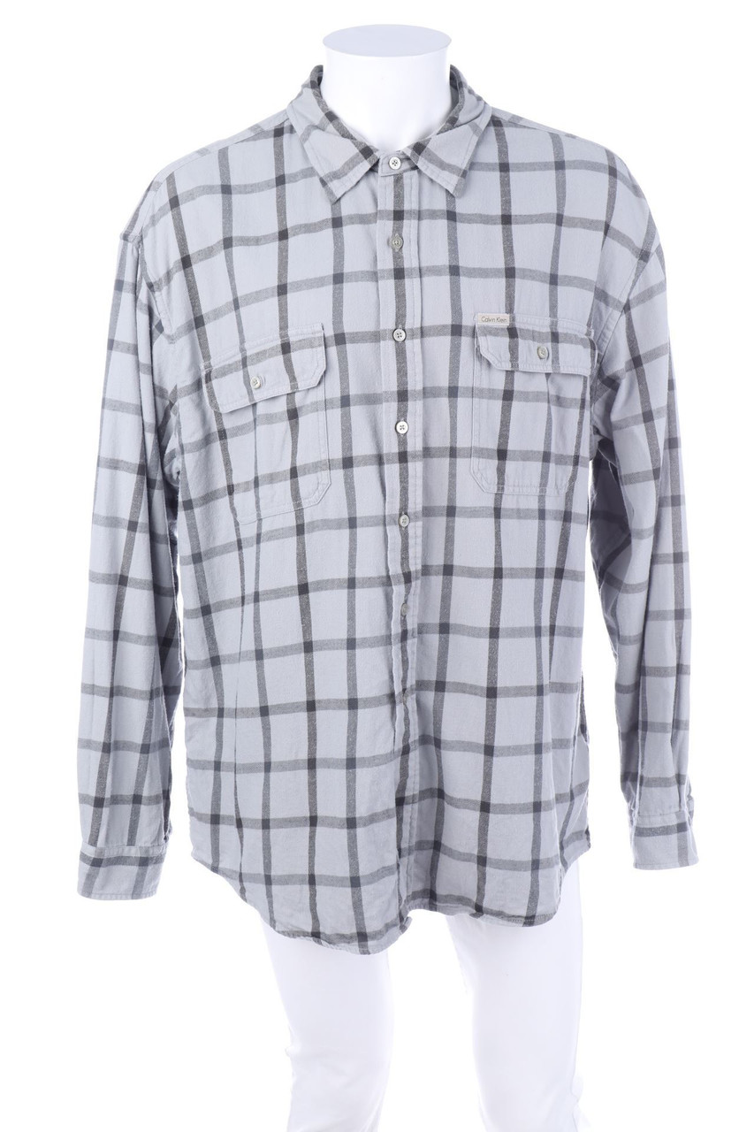 Calvin Klein - kariertes Hemd - XL