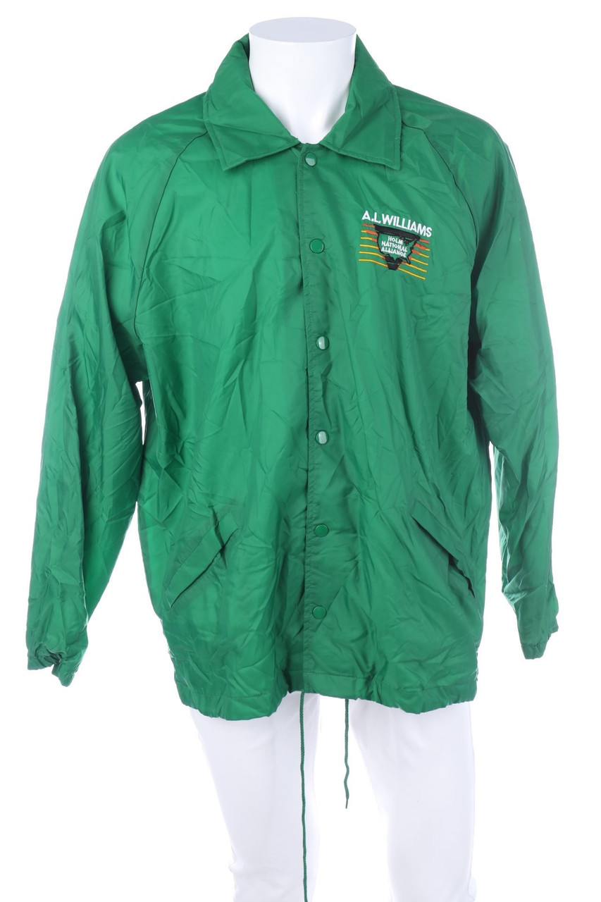 VINTAGE - Windbreaker-Jacke mit Stickereien - XL