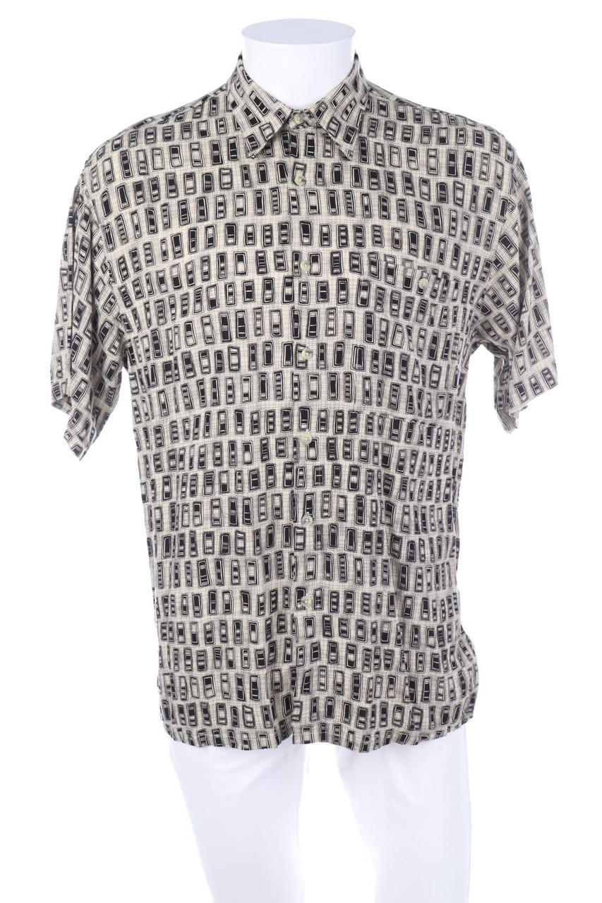 MODA CAMPIA MODA - Print-Kurzarm-Hemd aus Viskose - M