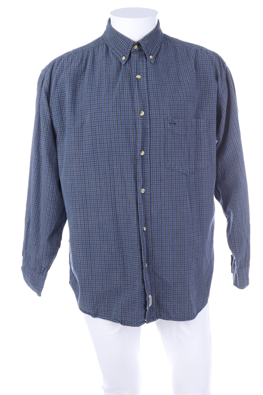 CACTUS CLOTHING - kariertes Button-down-Hemd aus Baumwolle - L