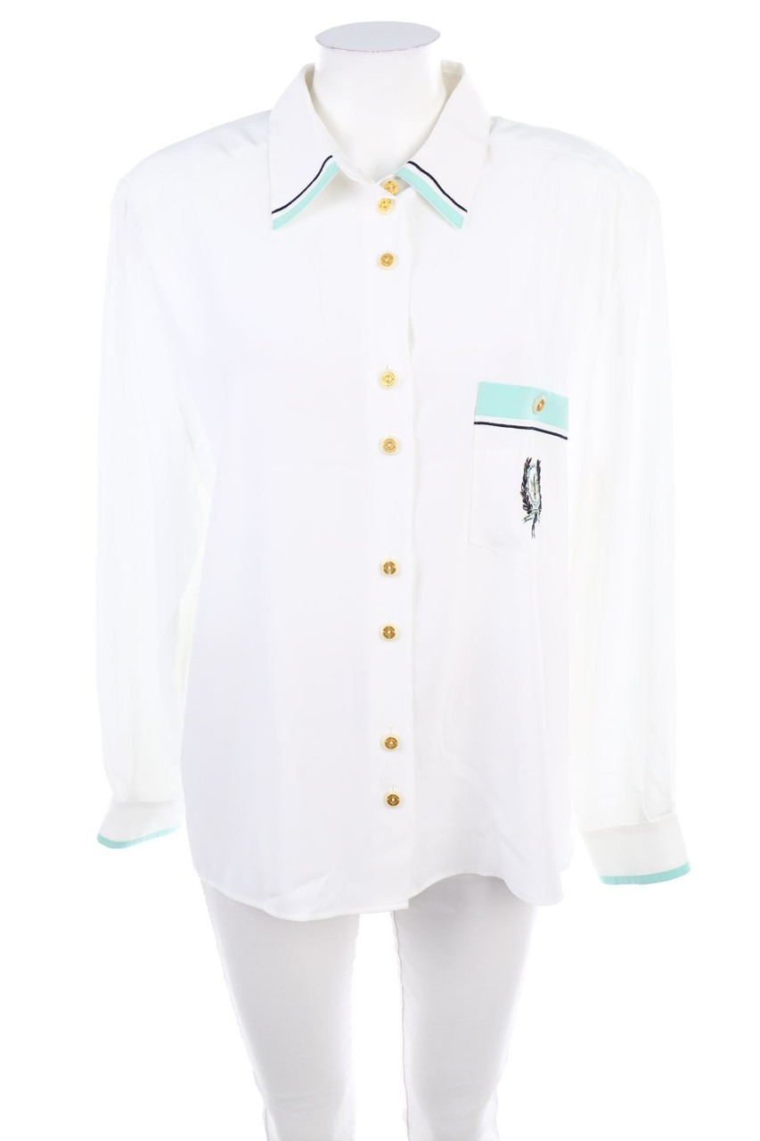 BASLER - Hemd-Bluse mit Stickereien - D 46