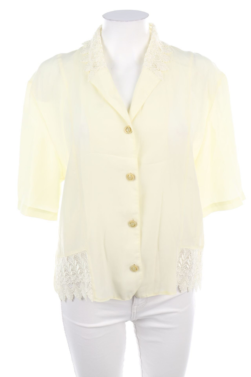 VINTAGE - Hemd-Bluse mit kurzem Ärmel - L