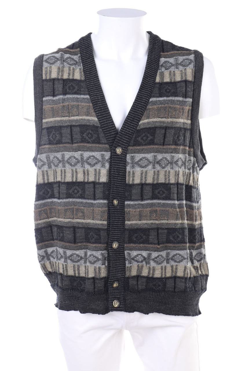 Ken Rover exclusive - Strick-Weste aus Schurwoll-Mix - L