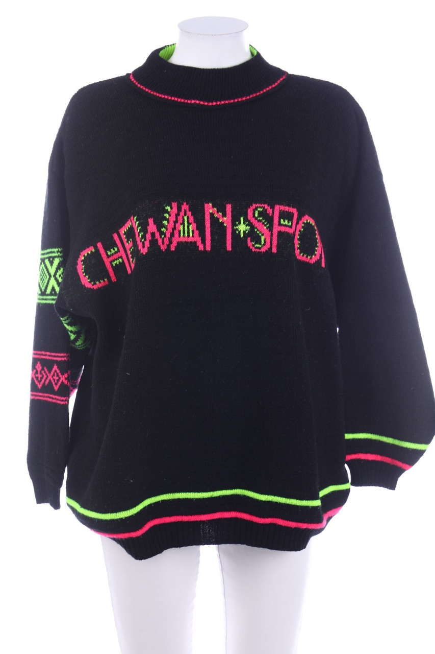 CHEWAN - Strick-Pullover mit Muster aus Woll-Mix - XL