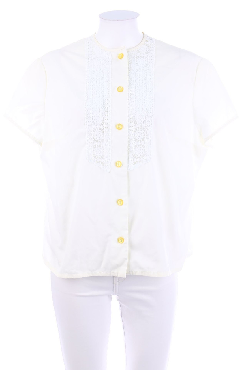 VINTAGE - Kurzarm-Bluse - M