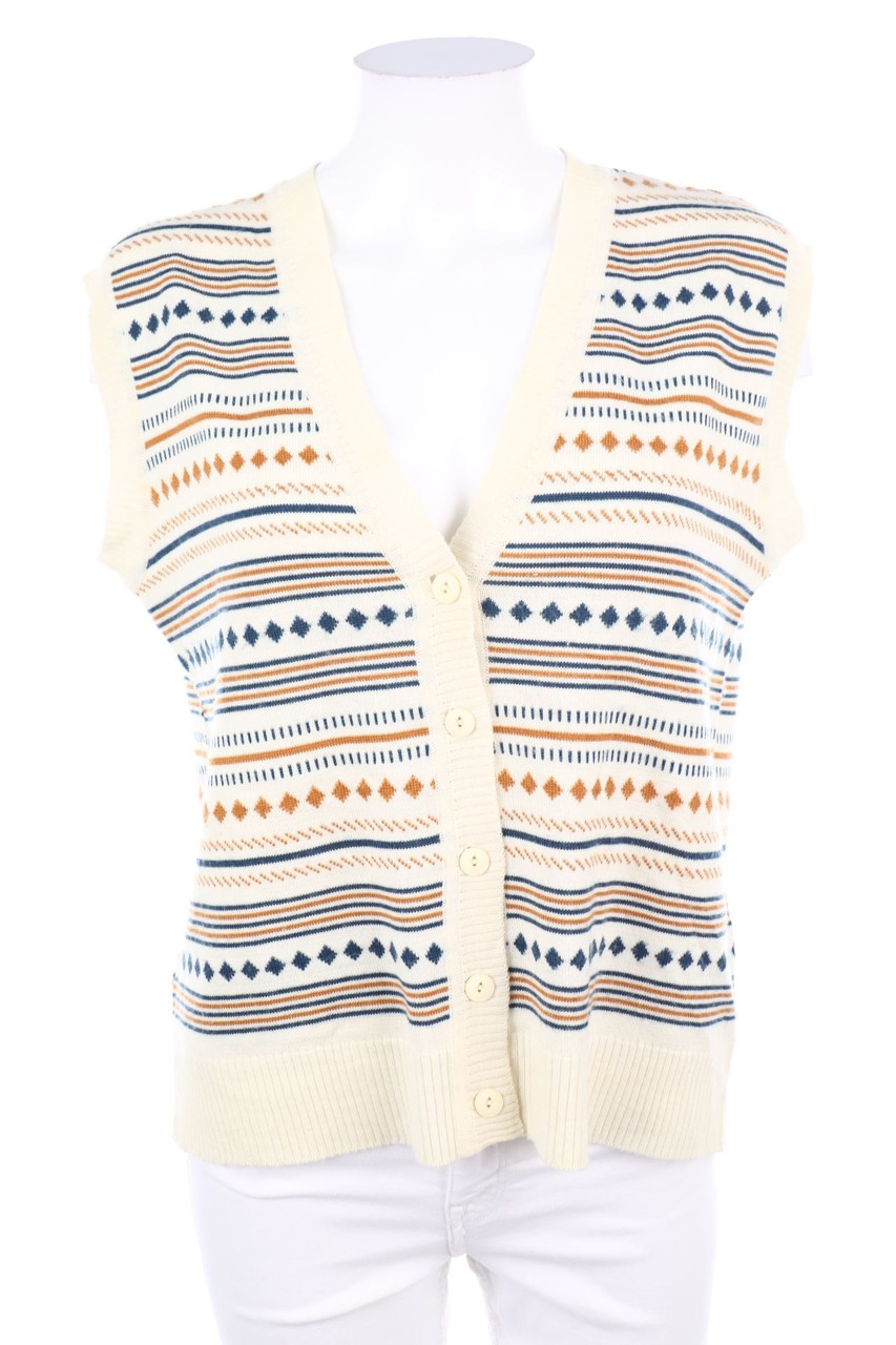laine chic - Strickweste aus Woll-Mix - L