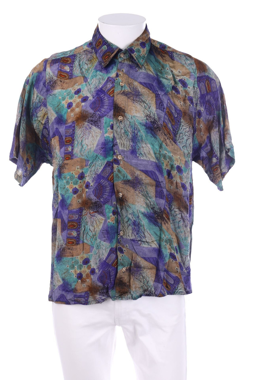 FASHION Report - Kurzarm-Hemd mit Print - L