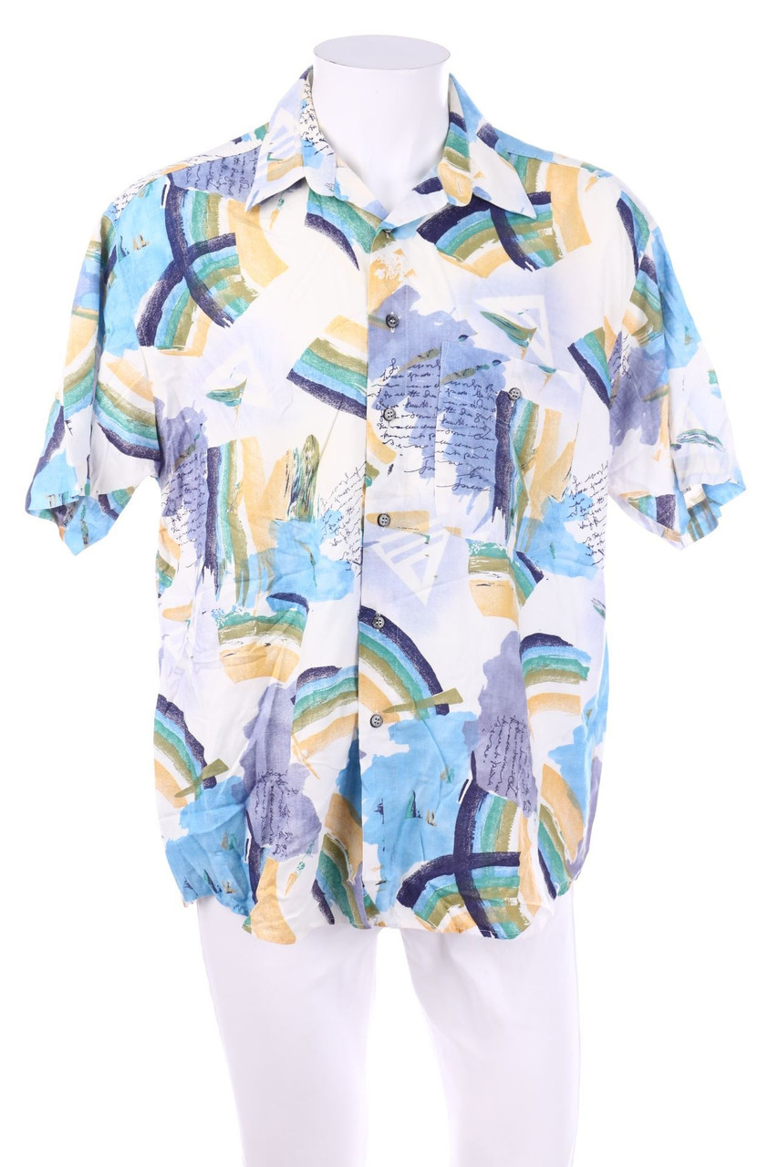 CALL UP - Kurzarm-Hemd mit Print - L