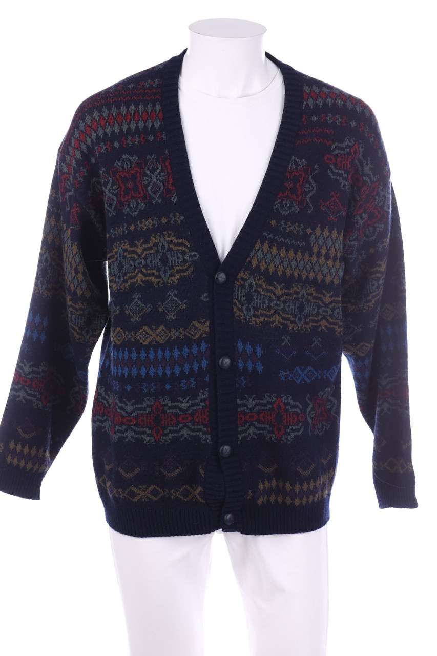 GREENFIELD - Cardigan aus Woll-Mix mit Muster - 52