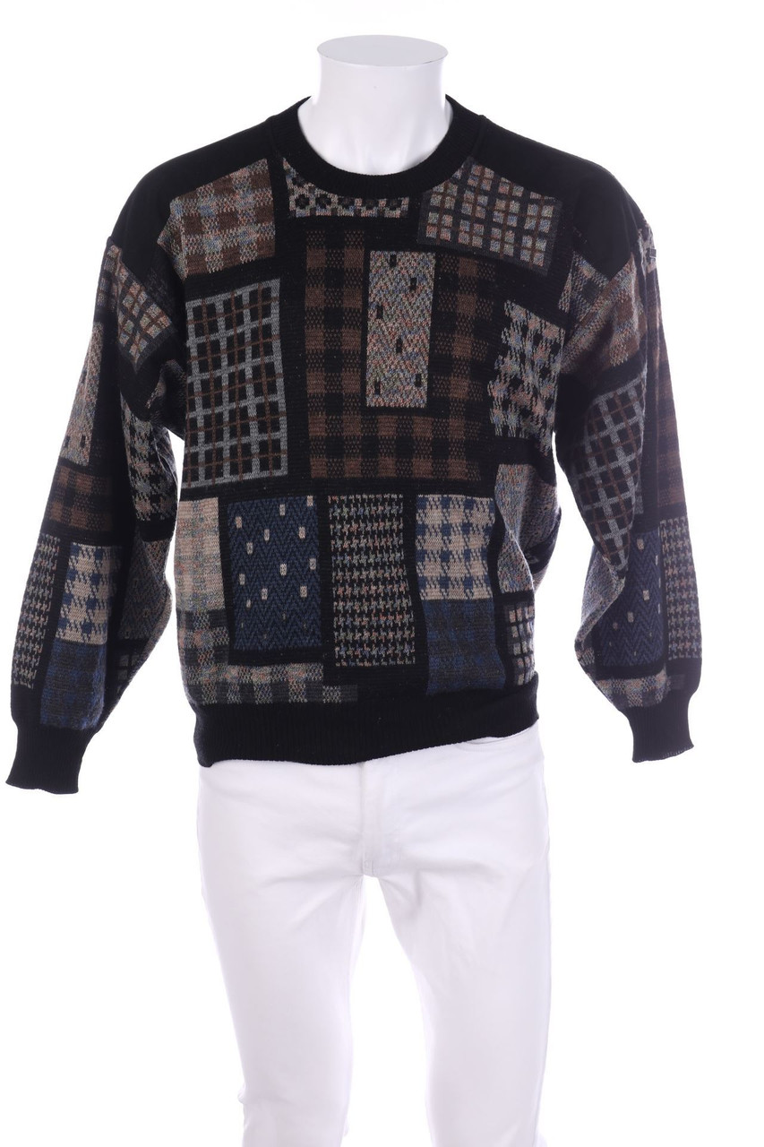 HP. Roessler Managers Software - Pullover aus Schurwoll-Mix mit Muster - 48