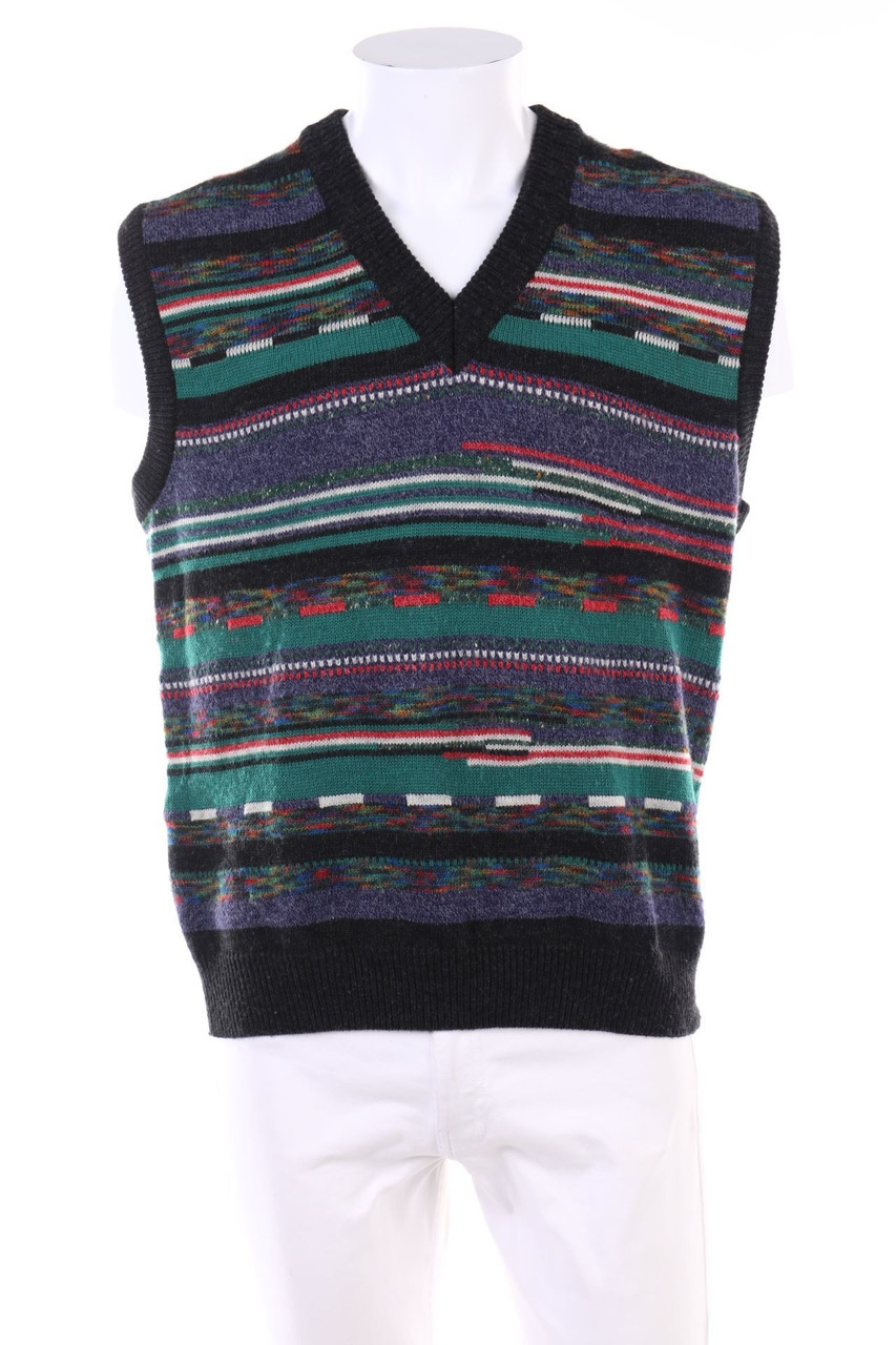 SAFFO - Pullunder mit Muster aus Woll-Mix - 50
