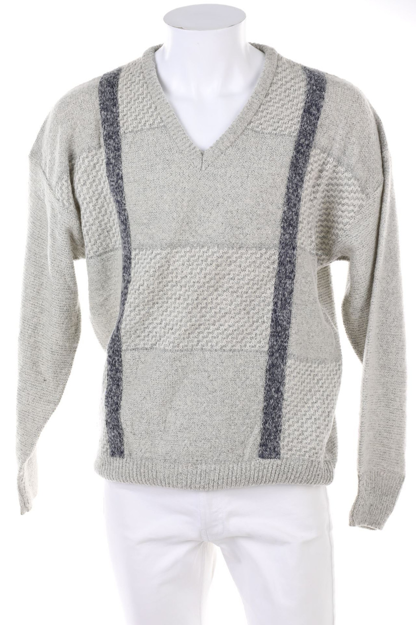 VINTAGE - V-Neck Pullover, Wool-Blend with Alpaca - 54