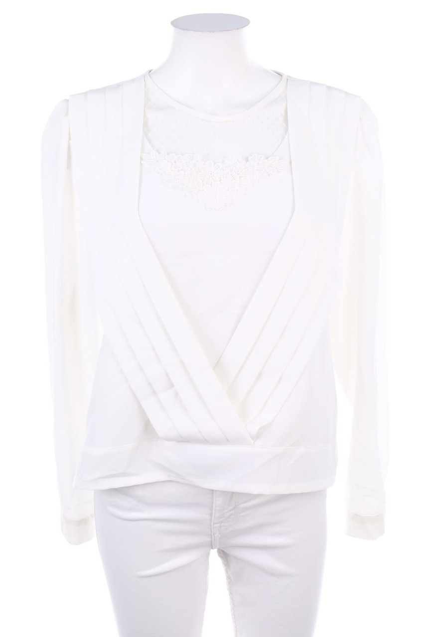 Chris B. - Bluse mit Spitzen-Einsatz - D 44